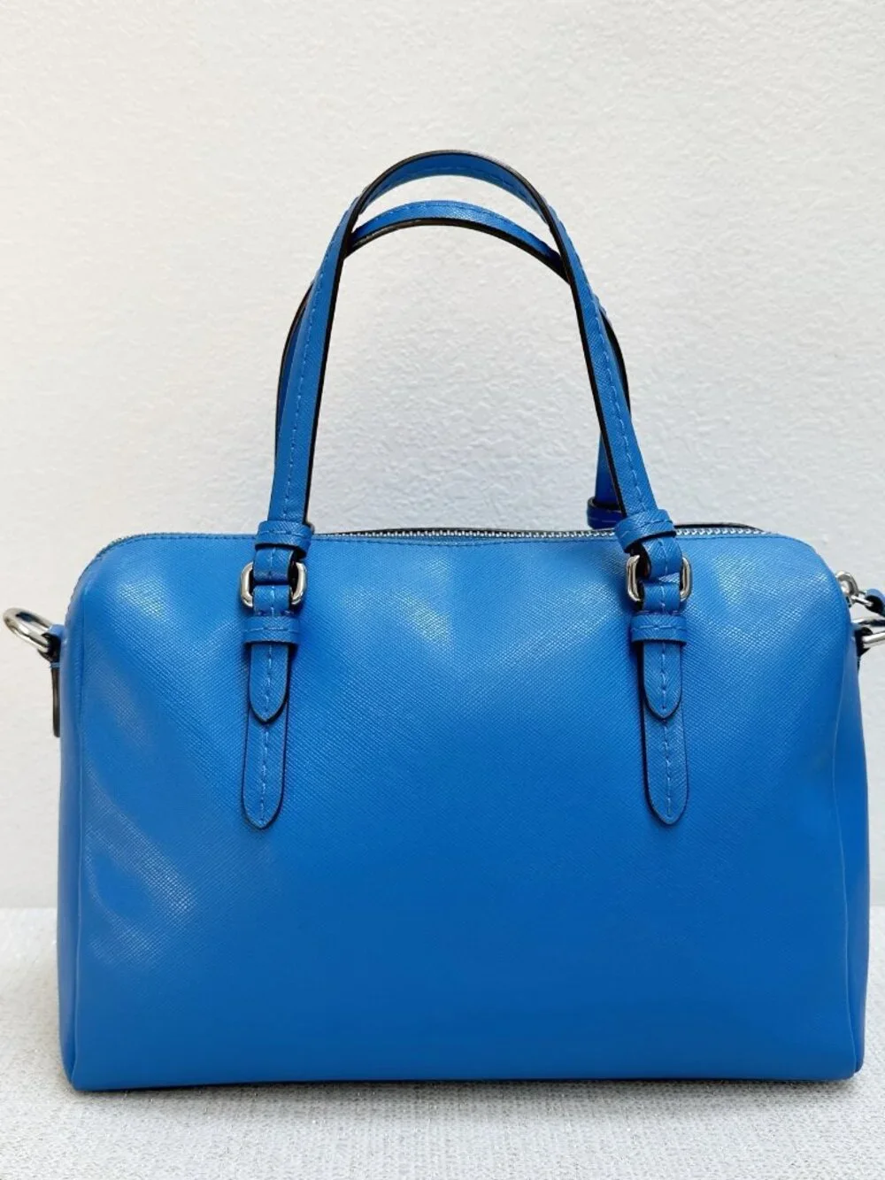 Coach Peyton Bennet Mini Satchel/Sbody - Style F54030 - Bright Blue Leather EUC